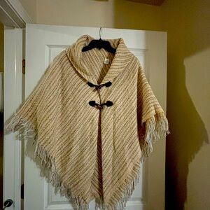 Poncho sweater, OS